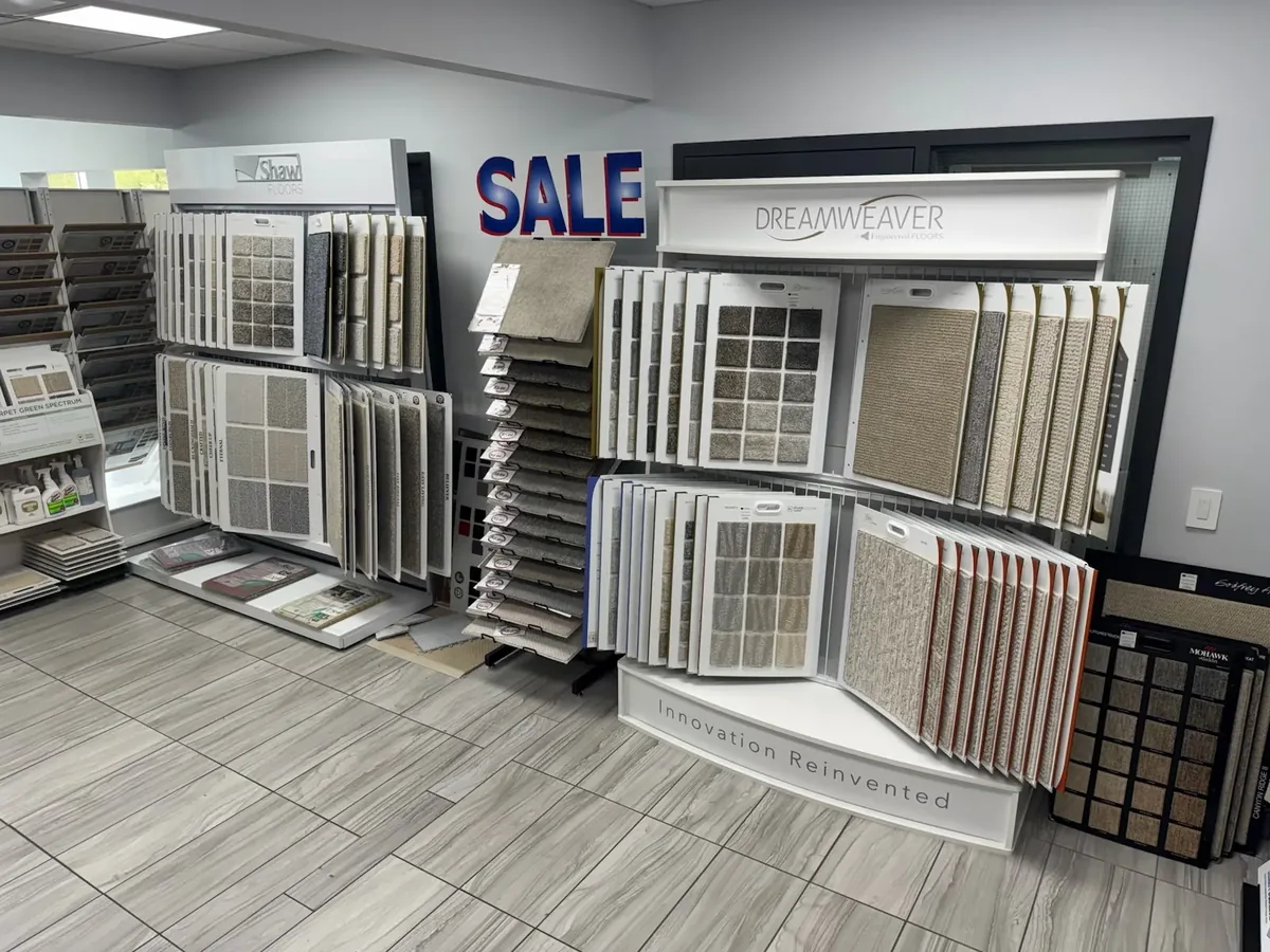 Carpet display 1 — Kelowna Flooring Superstore showroom