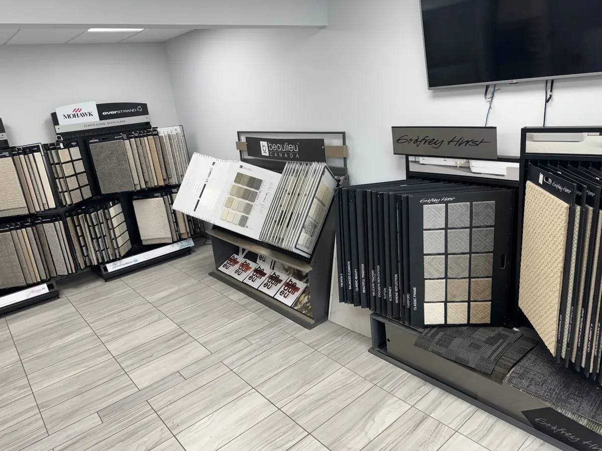 Carpet display 4 — Kelowna Flooring Superstore showroom