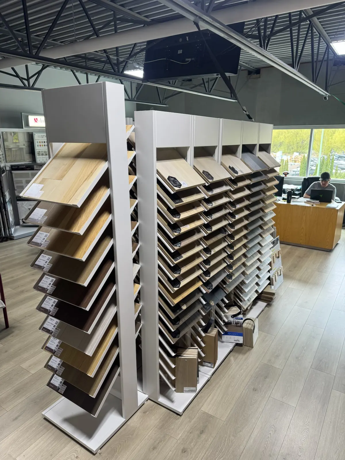 Hardwood display 3 — Kelowna Flooring Superstore showroom