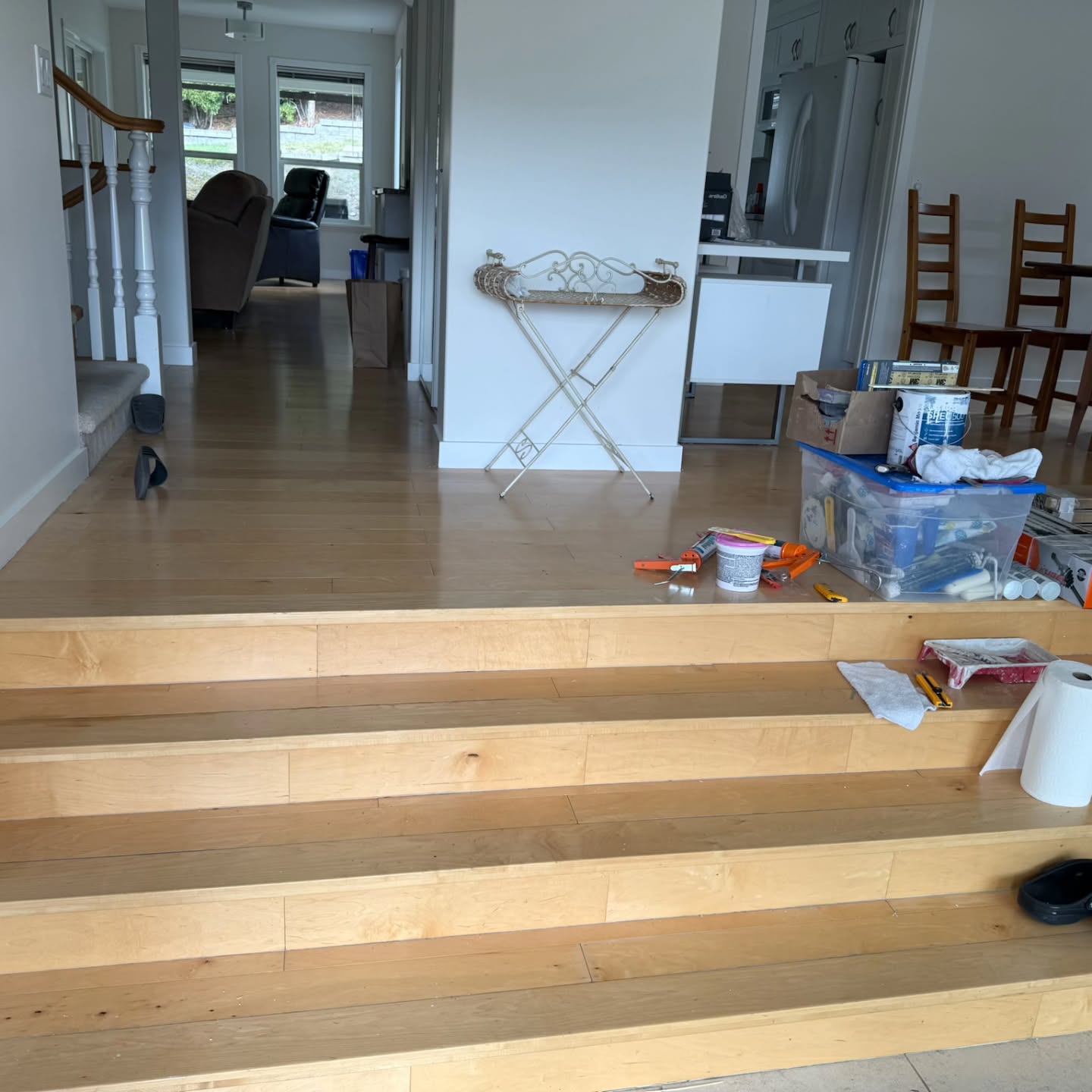 What a massive transformation! We swapped out the old floors for this absolute showstopper from our Summit Collection in the stunning color